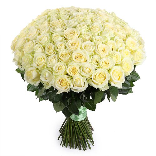 Заказать букет из 101 белой розы с доставкой по Иланскому