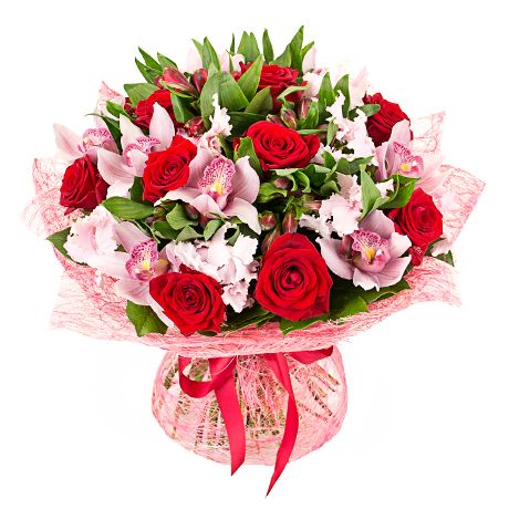 Купить букет из орхидей и роз с доставкой по Иланскому
