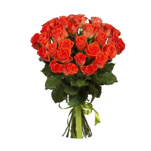 Купить 35 оранжевых роз с доставкой по Иланскому