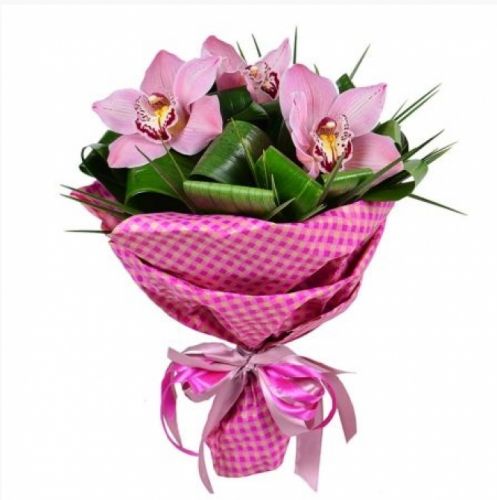 Купить букет розовых орхидей "Лара" с доставкой по Иланскому
