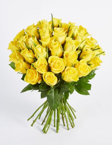 Купить 45 желтых роз с доставкой по Иланскому