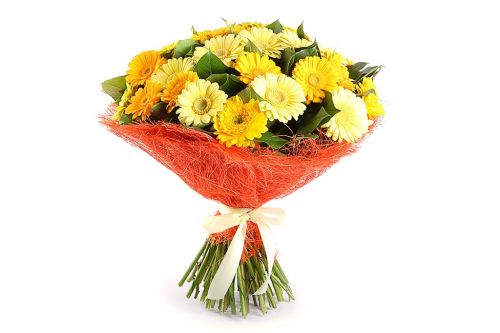 Герберы- букет цветов с доставкой на дом по Иланскому