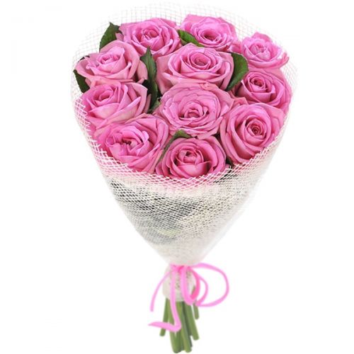 Заказать букет из 11-и розовых роз с доставкой по Иланскому